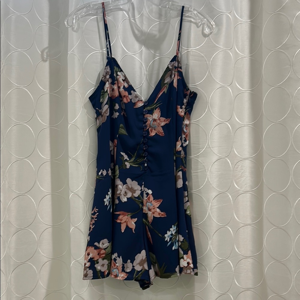 SALE!!! Floral Navy Women's Romper